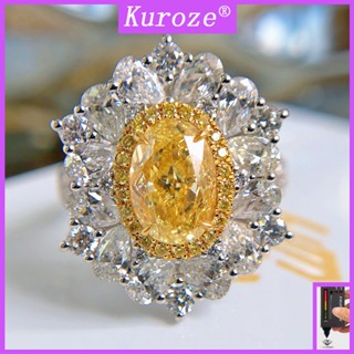 Kuroze แหวนโมอิส หรูหรา