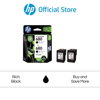 HP 680 Black Ink Cartridge 2-Pack DeskJet 2675 / 2676 / 2677 / 3786 / 5076 / 5275 / 5276