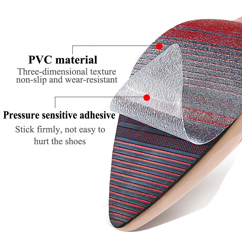 รองเท้าผ้าใบด้านล่าง Pad Forefoot ส้นสูง Sole Protector ทนต่อการสึกหรอ Self-Adhesive 1 ม้วนลื่น Cuttable รองเท้า Sole Protector สติกเกอร์ยางเบาะพื้นรองเท้า