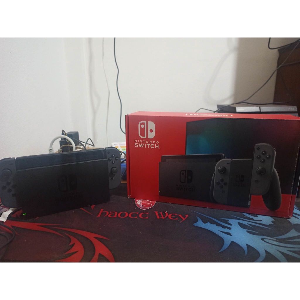 Nintendo Switch กล่องแดงV2 Gray มือสองสวยๆ