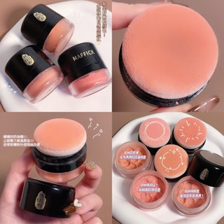 Maffick Ultal cheek Pink มาฟฟิก บลัชออน เนื้อฝุ่น เนื้อแมตต์ มีกล่องกระจก เม็ดสีแน่น ติดทนนาน