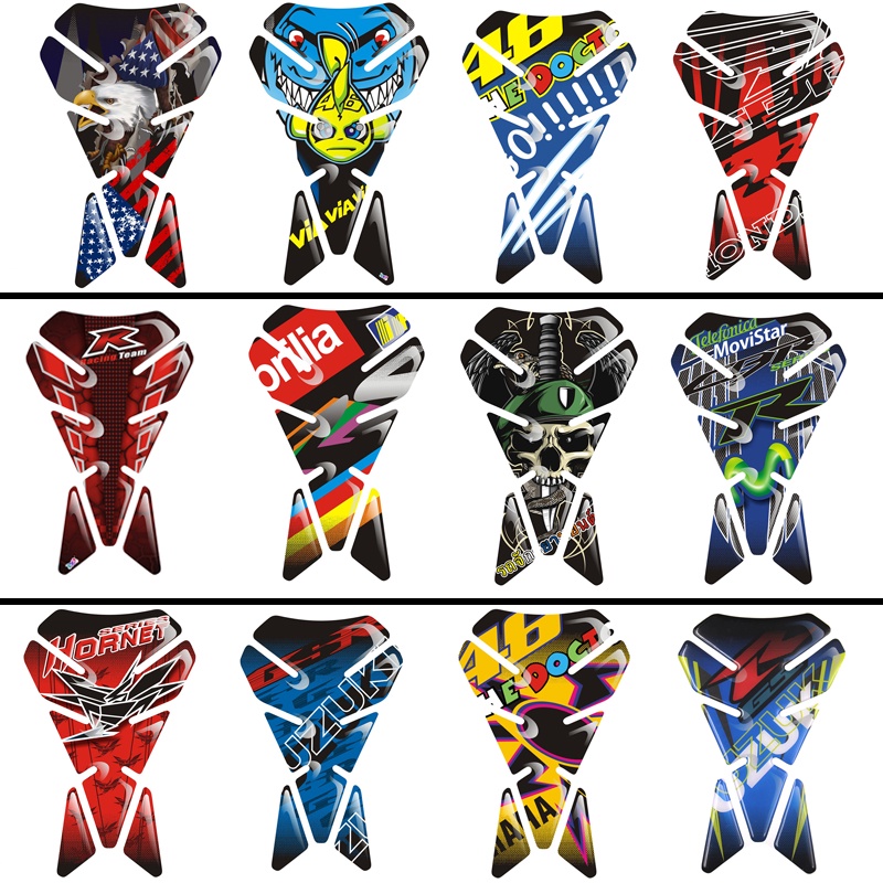Motorcycle Fuel Tank Gasket Resin Gel Decal Sticker For Undefined ...
