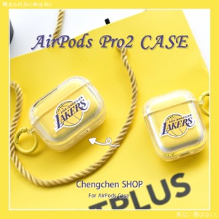 Nba · Lakers Lakers เคสป้องกันหูฟัง สีเหลือง สําหรับ AirPodspro2 2022 3 AirPodsPro AirPods2gen