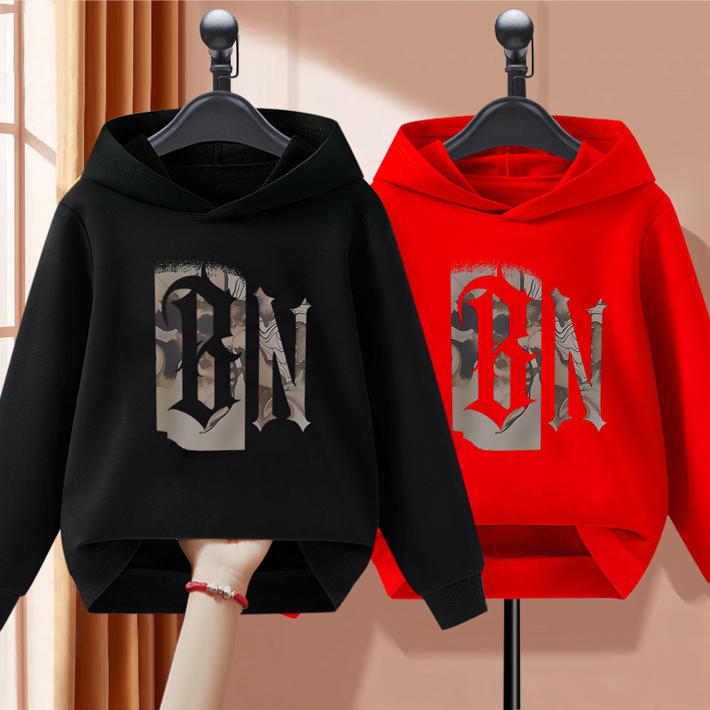 E343 เสื้อฮู้ดเด็กลายแฟชั่นสวยน่ารัก.เสื้อแขนยาว.มี7สีหลายไซส์(110-160)ใส่ได้ทั้งเด็กชายและเด็กหญิง