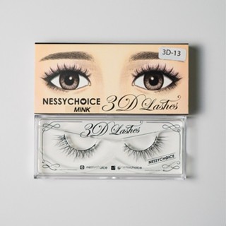 Nessychoice ขนตาปลอมขนไหม 3D silk lash รหัส 3D -13