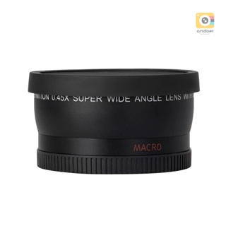 HD 52MM 0.45x Wide Angle Lens with Macro Lens Replacement for    Pentax 52MM DSLR Camera