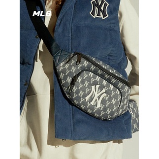 📢 พร้อมส่ง 🌈ของแท้💯% MLB JACQUARD MONOGRAM กระเป๋าคาดอก คาดเอว กระเป๋าNY