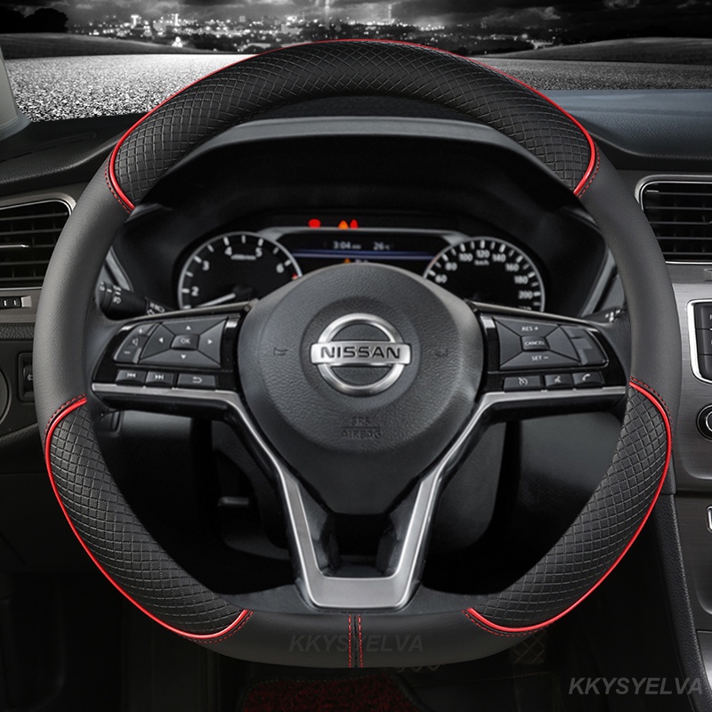 Zr ปลอกหนังหุ้มพวงมาลัย คาร์บอนไฟเบอร์ สําหรับ Nissan