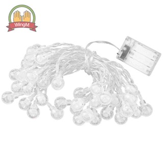 Cod สายไฟหิ่งห้อย LED รูปลูกบอลคริสตัล สําหรับตกแต่งเทศกาล