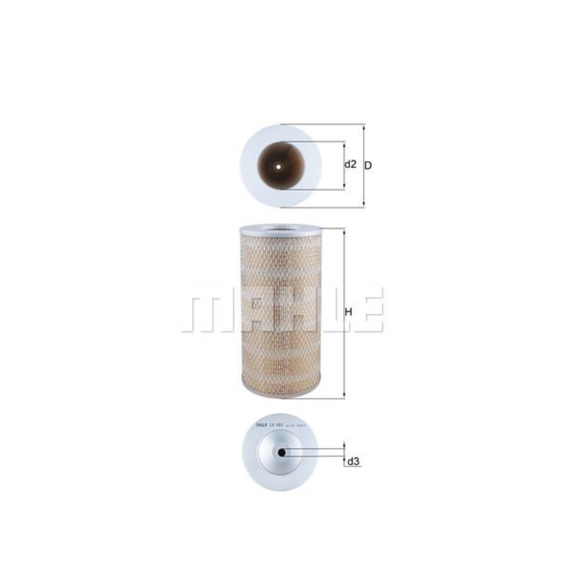 กรองอากาศ TOYOTA HIACE รถตู้หัวจรวด RZH112 LH112 หลังคาสูง LH125 LH172 COMMUTER 2.7 เบนซิน