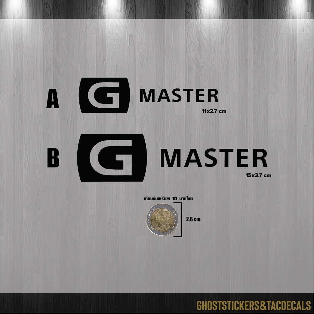 แบบ3 สติกเกอร์โลโก้เลนส์กล้องSony G-Master ตกแต่งกล่อง มอเตอร์ไซค์ รถยนต์ laptop computer งานตัด