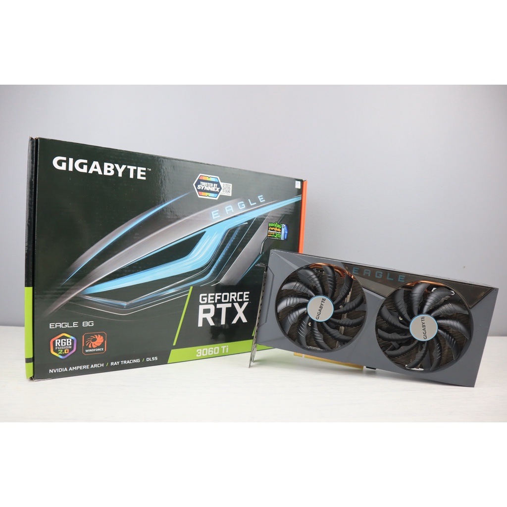 การ์ดจอ Gigabyte GeForce  RTX 3060 TI Eagle OC 8G - 8GB GDDR6 มือสอง มีประกัน
