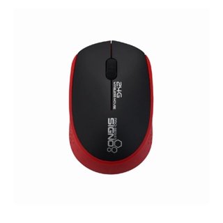 เม้าส์ไร้สาย SIGNO รุ่น WM-130(สีแดง) Wireless Optical Mouse (รับประกันศูนย์1ปี)