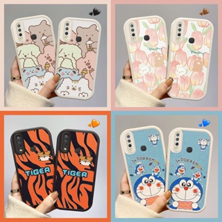 เคส Vivo Y11 เคส Y12 เคส Y15 เคส Y17 กรณีโทรศัพท์มือถือซิลิโคนป้องกันหล่นลวดลายน่ารักหนังแกะขนาดเล็กติดผิว BB2