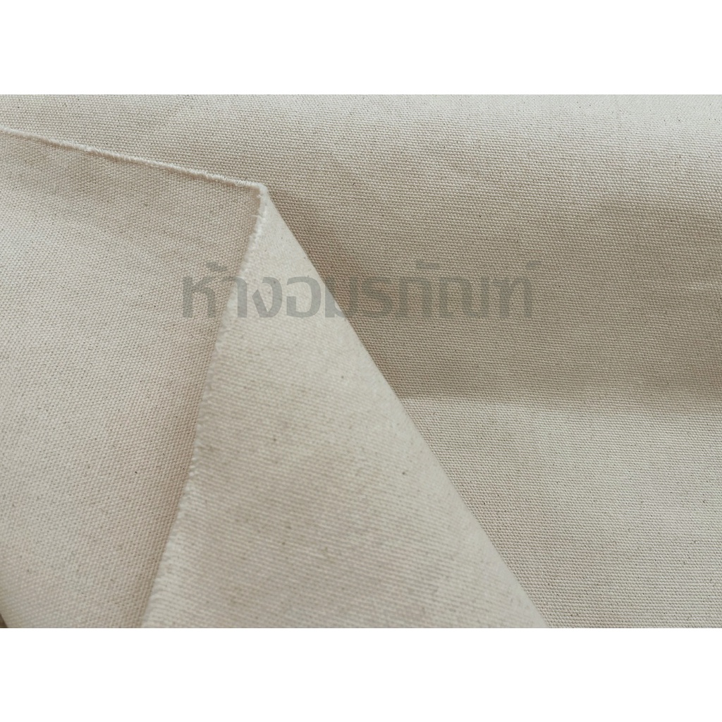 ผ้าเมตร ผ้าแคนวาส ผ้าดิบอย่างหนา สีครีม ผ้าใบ เนื้อหนา 20 ออนซ์ หน้ากว้าง 45 นิ้ว หน่วยขายเป็นเมตร