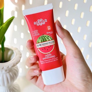 (1หลอด) Sistar Watermelon EE Cream ซิสต้าร์ วอเตอร์เมลอน อีอี ครีม 🍉🍉 หลอดแดง แบบหลอด