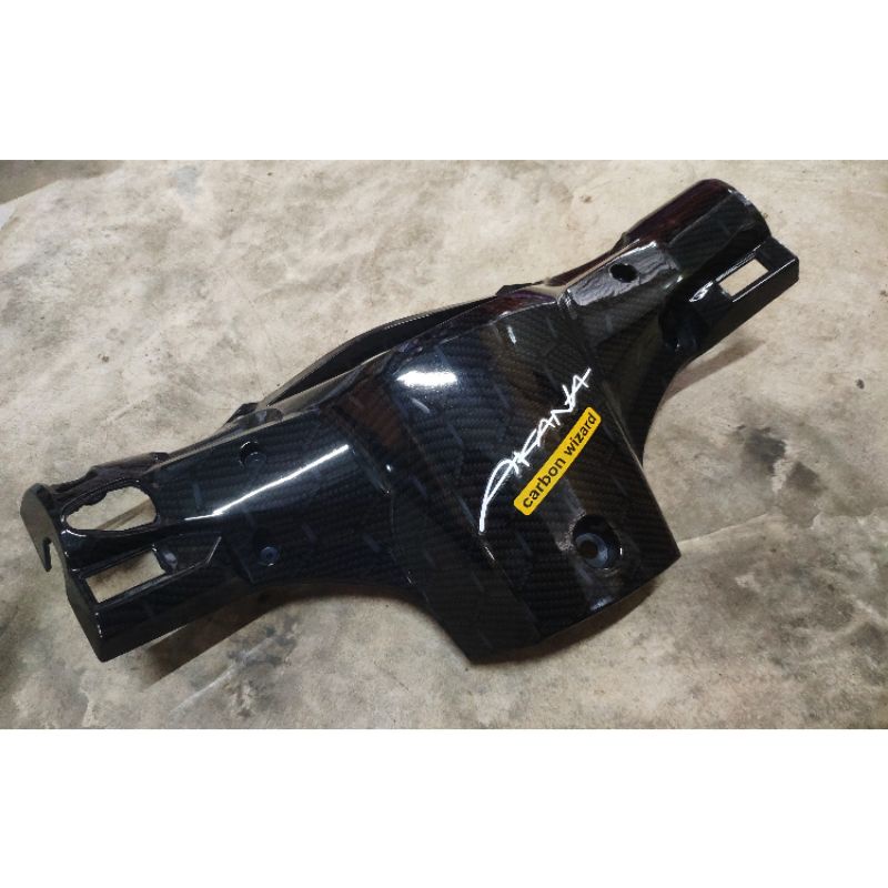 หน้ากากหลัง รังผึ้ง wave110i 2009-2018 เวฟ110i คาร์บอน แถมสติ๊กเกอร์ Akana จัดส่งวันต่อวัน