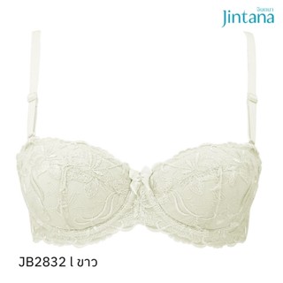 Jintana เสื้อชั้นใน (เสริมโครง) รุ่น Basic Bra รหัส JB2832 สีขาว