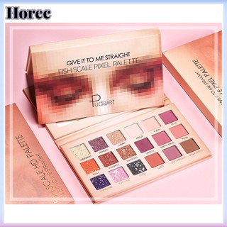 Horec โมเสกอายแชโดว์ 18 สีในกลิตเตอร์ประกายมุกใหม่