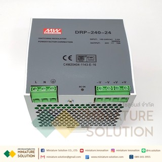 Power Supply 240W Din Rail Switching Power Supply DRP-240-24V10A เอาท์พุทDCแรงดันไฟฟ้าTransformer