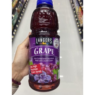 Grape Juice Cocktail From Concentrate Made With Concord Grapes ( Langers Brand ) 946 Ml. น้ำองุ่น 25% ( ตรา แลงเจอร์ส )