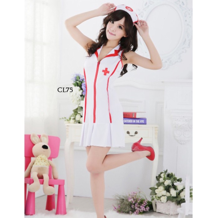 เซ็กซี่ G STRING คอสเพลย์ NURSE LINGERIE ชุดเซ็กซี่ NURSE COSTUME CL75 HIGH CLASS