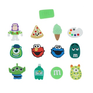 Croc Jibz Pins ใหม่ Monsters University Park จี้รูปรองเท้า DIY