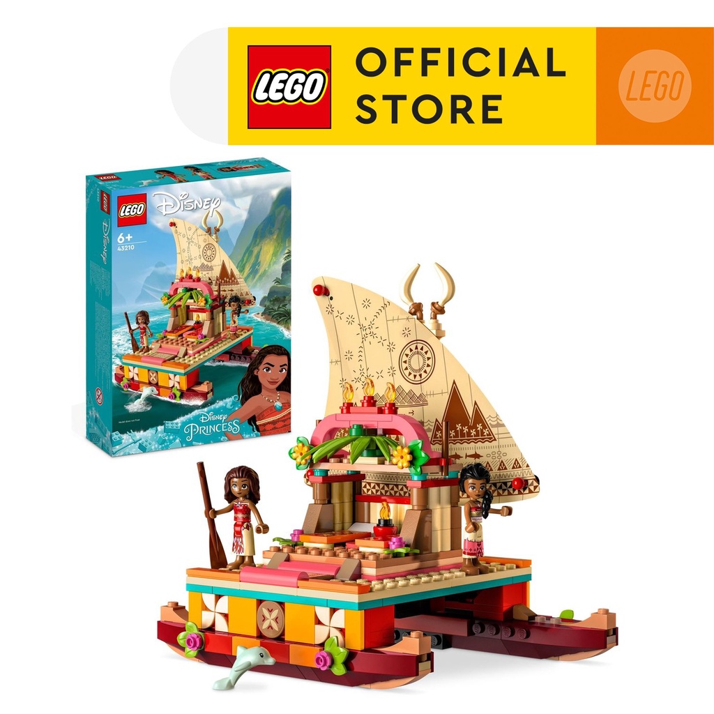 LEGO ǀ Disney 43210 Moanas Wayfinding Boat Building Toy Set (321 Pieces ...