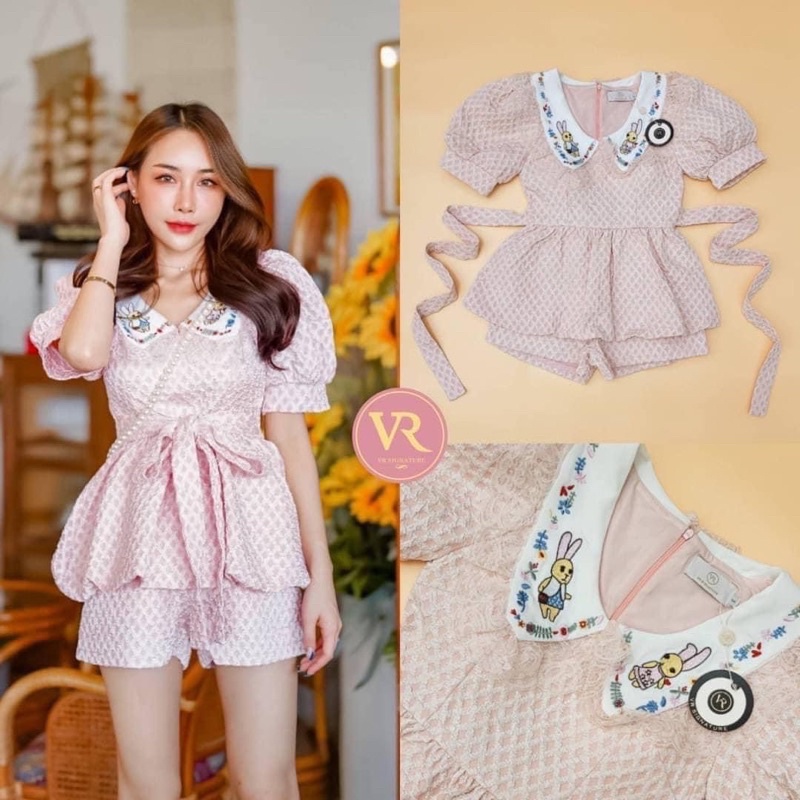 ชุดเซ็ตขาสั้น ป้าย vora size L💗💓🛍️