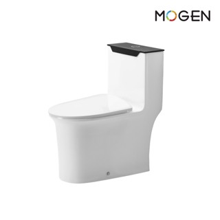 MOGEN MOS66-9(ECO) โถสุขภัณฑ์ชิ้นเดียว พร้อมฝาหม้อน้ำเมลามีน FLUSH SENSOR (ฝา Slow Close)