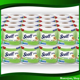 กระดาษชำระ ความยาวมาตรฐาน Toilet paper, standard length 48 ม้วน สก๊อตต์ เอ็กซ์ตร้า Scott Extra กระดาษ เช็ดปาก เช็ดหน้า