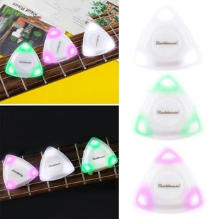 Sutee ปิ๊กกีตาร์ไฟฟ้า เบส มีไฟ LED เรืองแสง