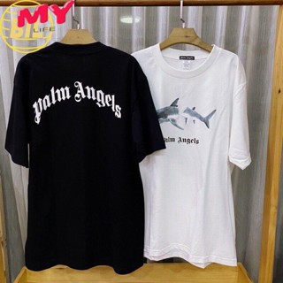 LIFE BIL เสื้อยืดผู้ชาย เสื้อยืดถูกๆ t shirt GP เสื้อยืด Palm Angels ลายปลา ฉลาม SML