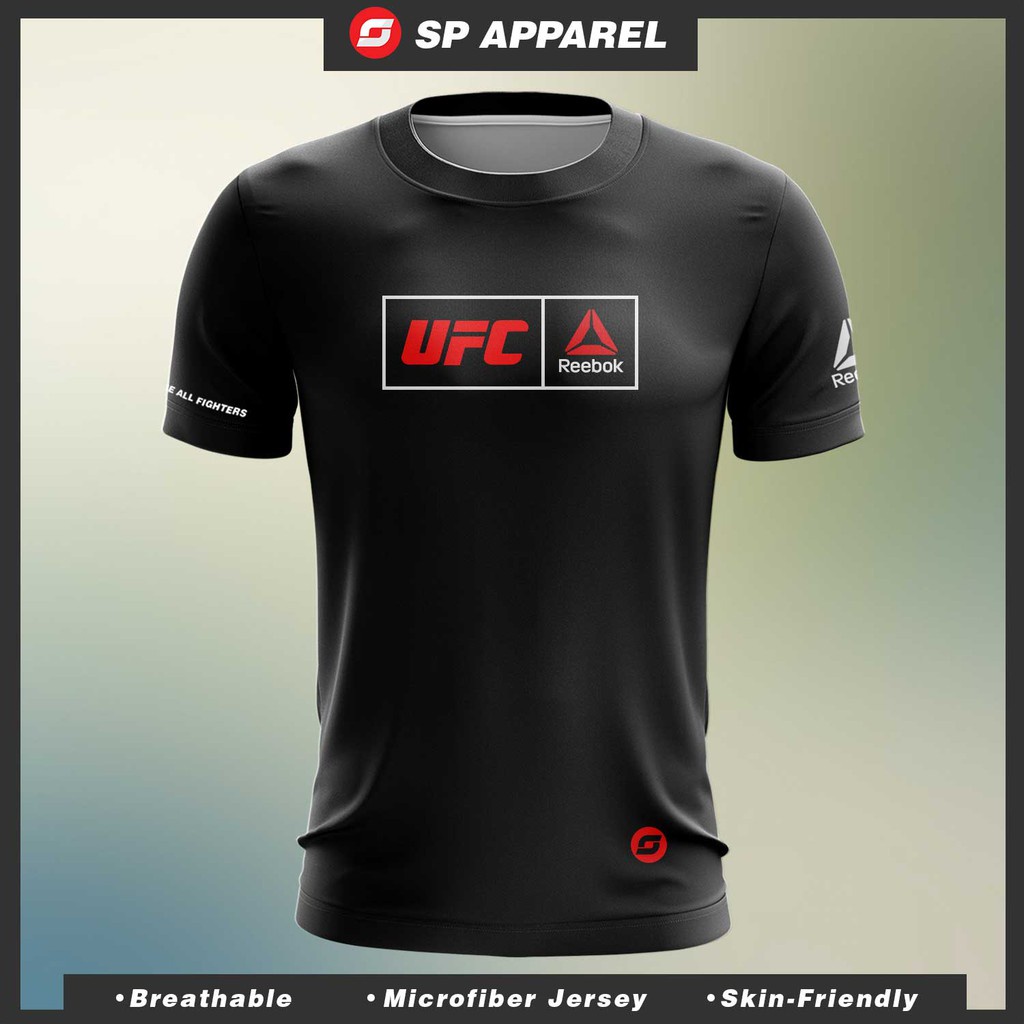 UFC X Reebok Collaboration Design Microfiber Premium T-Shirt ตัดปกติ