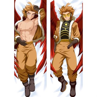 ปลอกหมอน พิมพ์ลายอนิเมะ My Hero Academia Takami Keigo Hawks Dakimakura 3 มิติ สําหรับตกแต่งบ้าน