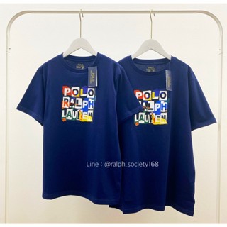 Ralph Lauren Logo Cotton Jersey Tee (Boy Size) สีกรม