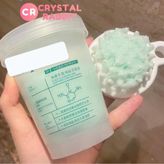 CRYSTAL RABBIT ครีมสระผมเกลือทะเลทำความสะอาดผมอย่างล้ำลึกแชมพูขจัดรังแค ยาสระผมแก้ร่วง