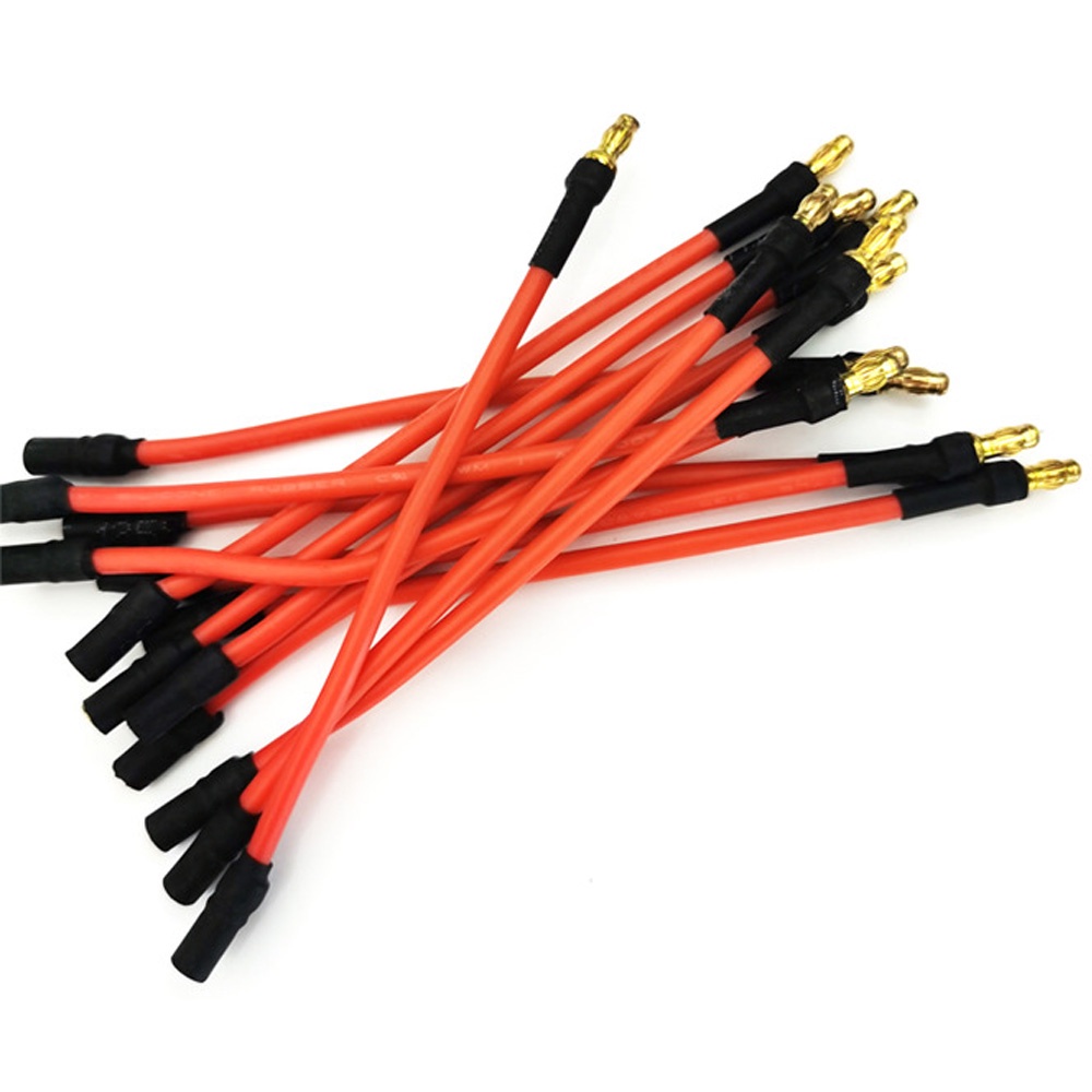 สายเคเบิลต่อขยายมอเตอร์ ESC ปลั๊กกล้วย 3.5 มม. 16AWG 10 ซม. 25 ซม. 30 ซม. สําหรับโดรนบังคับ 3 ชิ้น ต่อล็อต