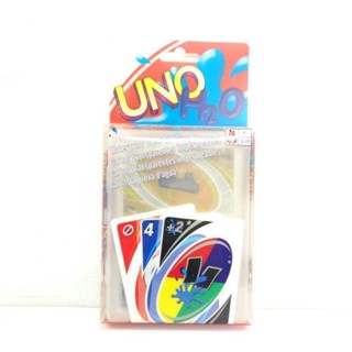 UNO CARD GAME WATER PROOF H2Oอูโน่ การ์ดเกสมส์ แบบกันน้ำได้