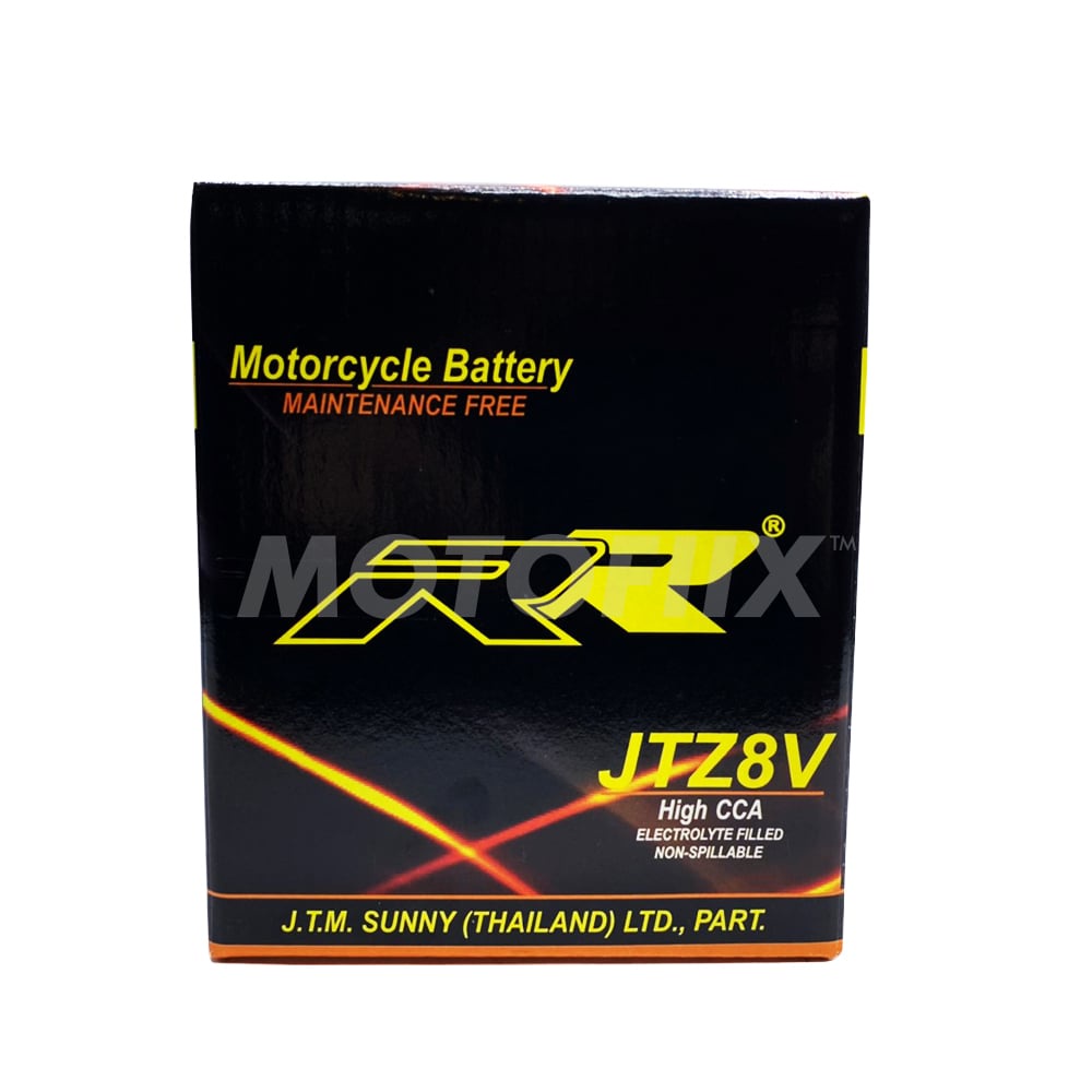 RR แบตเตอรี่แห้ง JTZ 8V สำหรับ YZF R3 , X-MAX , MT-03,CRF 250 By Motofiix