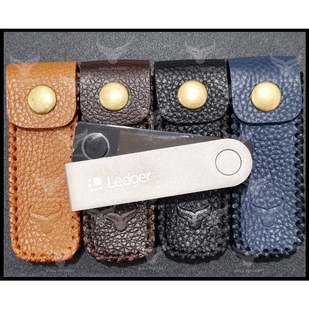 BULL Nano X - เคสหนังสําหรับกระเป๋าสตางค์ Ledger Nano X เย็น