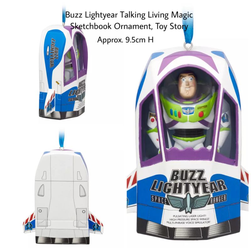 🇺🇸 ลิขสิทธ์แท้จากอเมริกา 🇺🇸 Disney Ornament 2020  Buzz Lightyear with sound