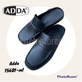 ADDA รองเท้ายางแบบสวมเปิดส้น ผู้ชาย รุ่น 15601-M1 สีดำ (7-10)