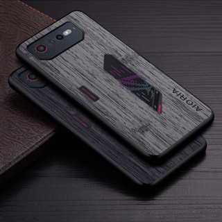 เคสโทรศัพท์มือถือหนัง ลายไม้ไผ่ 6d หรูหรา สําหรับ asus rog phone 6d