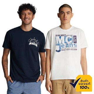 Mc Jeans เสื้อยืดแขนสั้นผู้ชาย คอกลม ผ้านุ่ม ระบายอากาศได้ดี มีให้เลือก 2 รุ่น MTTZ4_22