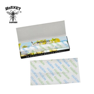 กระดาษโรล Hornet กลิ่นโมฮิโต้ 78 มม 50 แผ่น/ตลับ 🌿 Hornet Mojito Flavored Rolling Papers 78mm 1 1/4 Size 50 Leaves