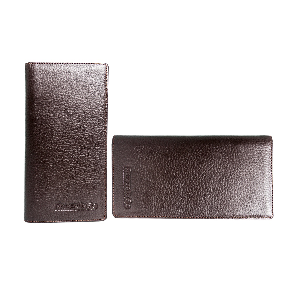 Raxzel Brown Swan / Black Swan Leather Wallet