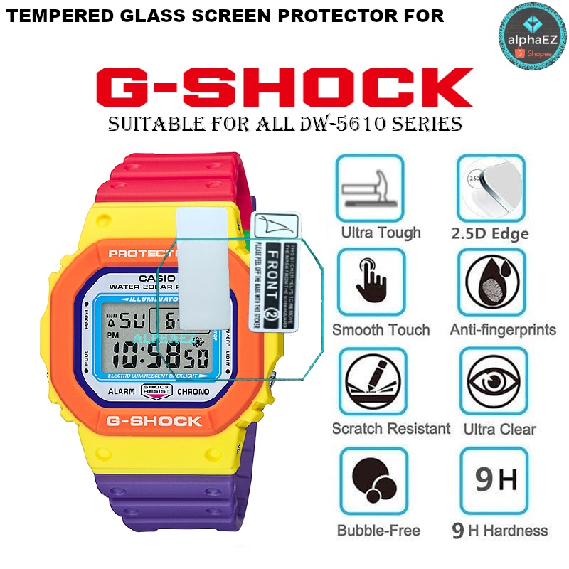 Casio G-Shock DW-5610 SERIES ฟิล์มกระจกนิรภัยกันรอยหน้าจอนาฬิกาข้อมือ 9H DW5600 DW5610 GM5600 GWB5600