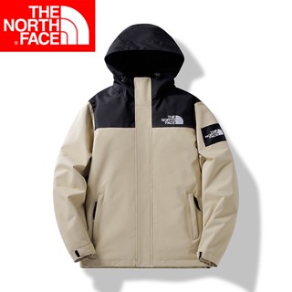 The North Face แจ็คเก็ต เสื้อแจ็กเก็ตคาร์ดิแกน มีฮู้ด ยืดหยุ่นสูง ปักลายโลโก้ 150D กันน้ํา แฟชั่นฤดูใบไม้ร่วง ฤดูหนาว