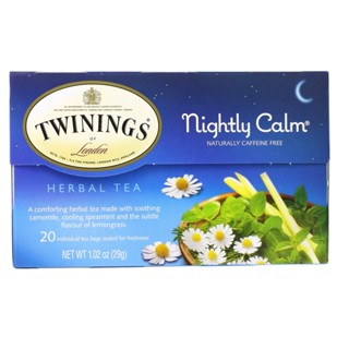 Twinings Herbal Tea Nightly Calm Caffeine Free ชาสมุนไพร Nightly Calm ปราศจากคาเฟอีน